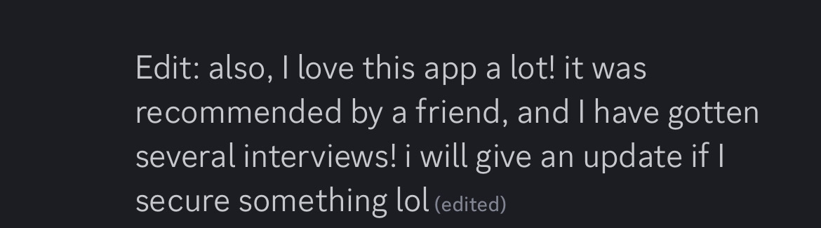 User Feedback