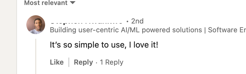 User Feedback