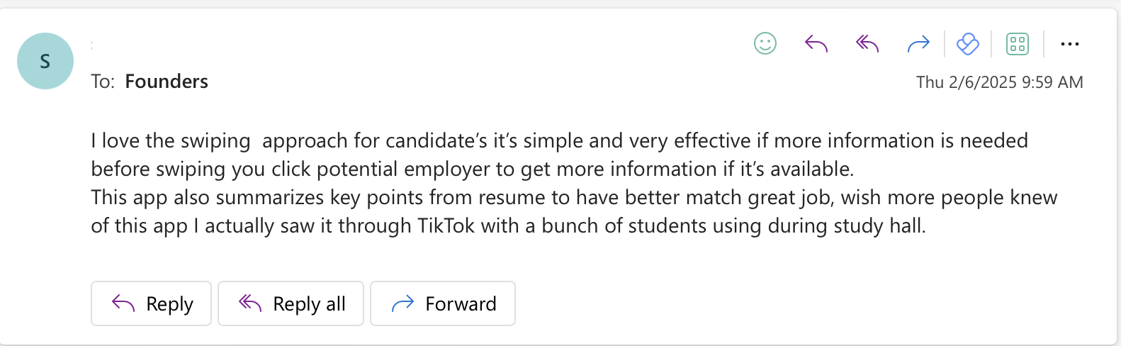 User Feedback